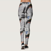 Aquatic animals pattern | ocean underwater life 23 leggings (Achterkant)