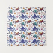 Aquatic animals pattern | ocean underwater life 27 wandkleed (Voorkant)