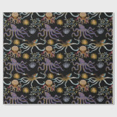 Aquatic animals pattern | ocean underwater life 29 cadeaupapier (Vlak)