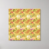 Aquatic animals pattern | ocean underwater life 31 canvas afdruk (Voorkant)