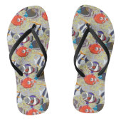 Aquatic animals pattern | ocean underwater life 40 teenslippers (Voetbed)