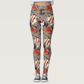 Aquatic animals pattern | ocean underwater life 41 leggings (Voorkant)