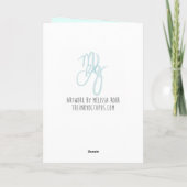 Aquatic Birthday Card Kaart (Achterkant)