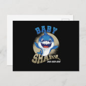 Aquatic Creater Marine Fish Funny Gift Baby Shark Briefkaart (Voorkant / Achterkant)