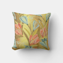 Aquatic Crocus Lila Goud Glanzende Orchidee Bloeme Kussen