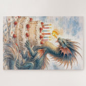 Aquatic Dragon Birthday Legpuzzel (Horizontaal)