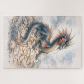 Aquatic Dragon Letters Legpuzzel (Horizontaal)