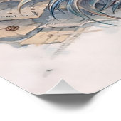 Aquatic Dragon Letters Perfect Poster (Hoek)