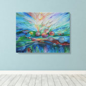 Aquatic Dream op doek Canvas Afdruk (Insitu (Houten vloer))