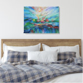 Aquatic Dream op doek Canvas Afdruk (Insitu (Slaapkamer))