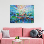 Aquatic Dream op doek Canvas Afdruk (Insitu (Woonkamer))