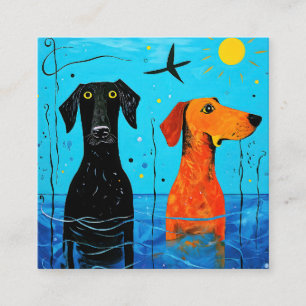 Aquatic Duo of Joy beroemd gemaakt door Surreal Co Informatiekaartje