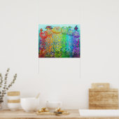 Aquatic Fantasy Scene met kwallen Poster (Keuken)