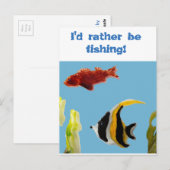 Aquatic Fish Art Vist grappig Briefkaart (Voorkant / Achterkant)