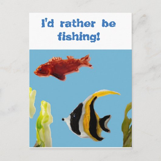 Aquatic Fish Art Vist grappig Briefkaart (Voorkant)