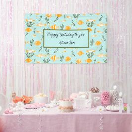 Aquatic Fishes Pattern Design Spandoek