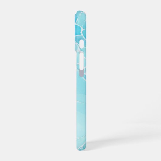 Aquatic Flow - Rippling Water Art Phone Case iPhone 16 Hoesje (Linkerkant)