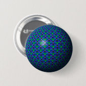 Aquatic Flowers Ronde Button 5,7 Cm (Voorkant /achterkant)