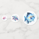 Aquatic Friends Baby shower Confetti (Achterkanten)