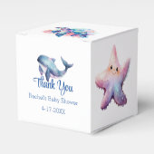 Aquatic Friends Baby shower Hartelijk dank Bedankdoosjes (Voorkant Zijde)