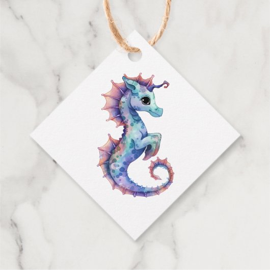 Aquatic Friends Baby shower Hartelijk dank Bedankjes Labels (Achterkant)