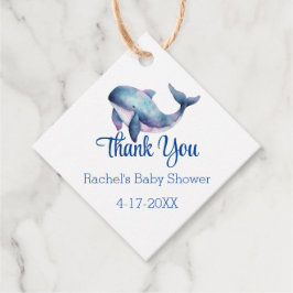 Aquatic Friends Baby shower Hartelijk dank Bedankjes Labels