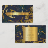 Aquatic Gold Marble Vip Visitekaartje (Voorkant / Achterkant)