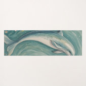 Aquatic Grace: De dans van de dolfijn Yogamat (Achterkant (horizontaal))