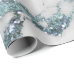 Aquatic Gray Glitter Blue Marble Shiny Glam Cadeaupapier<br><div class="desc">Minimalisme en elegantie,  afhankelijk van de werkelijke ontwikkeling van de binnenbekleding. Vaak</div>