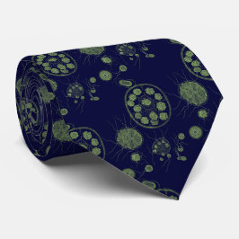 Aquatic Green Algae Pandorina Pattern Stropdas