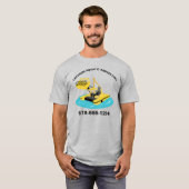 Aquatic Harvester Construction Vehicle Boat Custom T-shirt (Voorkant volledig)