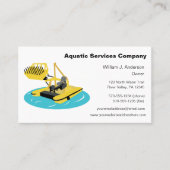 Aquatic Harvester Construction Vehicle Boat Custom Visitekaartje (Voorkant)