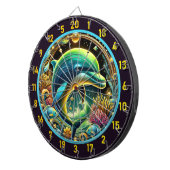 Aquatic Joy Dolphin Dartboard Set Dartbord (Voorkant Rechts)