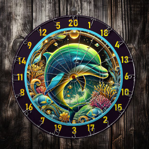 Aquatic Joy Dolphin Dartboard Set Dartbord