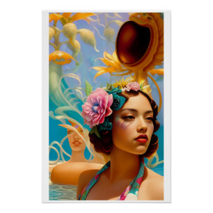 Aquatic Lives en geliefden Perfect Poster