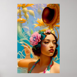 Aquatic Lives en geliefden Poster