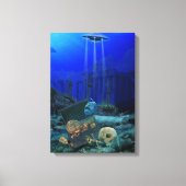 Aquatic Ocean Alien Object Onderwater Canvas Print (Voorkant)