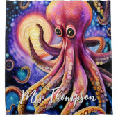 Aquatic Octopus Kraken Tentacles Persoonlijke bena Douchegordijn (Voorkant)