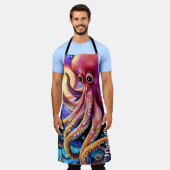 Aquatic Octopus Kraken Tentacles Persoonlijke bena Schort (Gedragen)