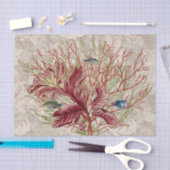 Aquatic Red Coral Seaweed Fish Tissuepapier (Craft)