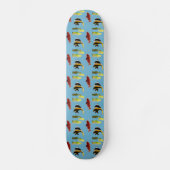 Aquatic Seaside Pattern Fishes Skateboard (Voorkant)