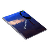 Aquatic Silhouette Cloud Notitieboek (Rechterzijde)