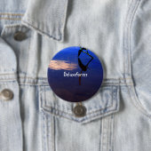 Aquatic Silhouette Cloud Ronde Button 7,6 Cm (In situ)