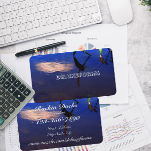 Aquatic Silhouette Cloud Visitekaartje