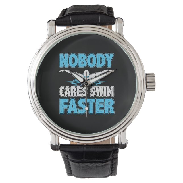 Aquatic Sport Swim Coach Practice Swimmer Swimming Horloge (Voorkant)