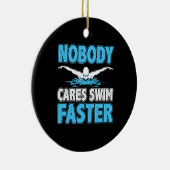 Aquatic Sport Swim Coach Practice Swimmer zwemmen Keramisch Ornament (Rechts)