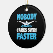 Aquatic Sport Swim Coach Practice Swimmer zwemmen Keramisch Ornament (Links)