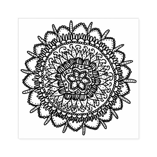 Aquatic Starfish Mandala Rubberstempel (Afrduk)