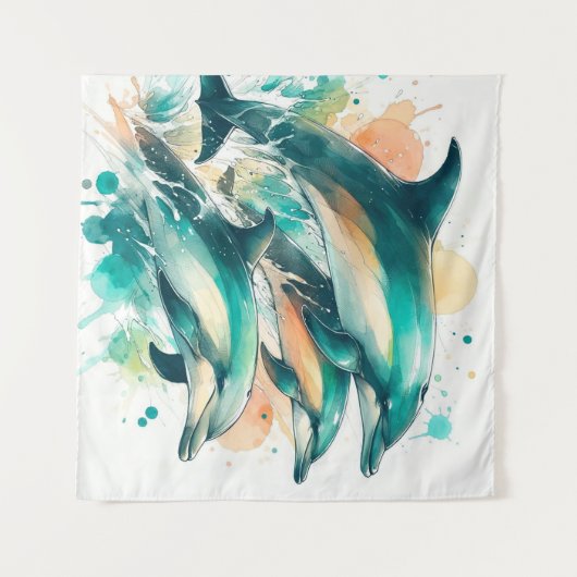 Aquatic Symphony Wandkleed (Voorkant (horizontaal))