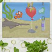Aquatic Thrill Seekers Kitchen Towel Theedoek (Gevouwen)